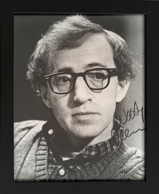 Woody Allen Hand Signed Framed 25cm x 20cm Photo Presentation & COA