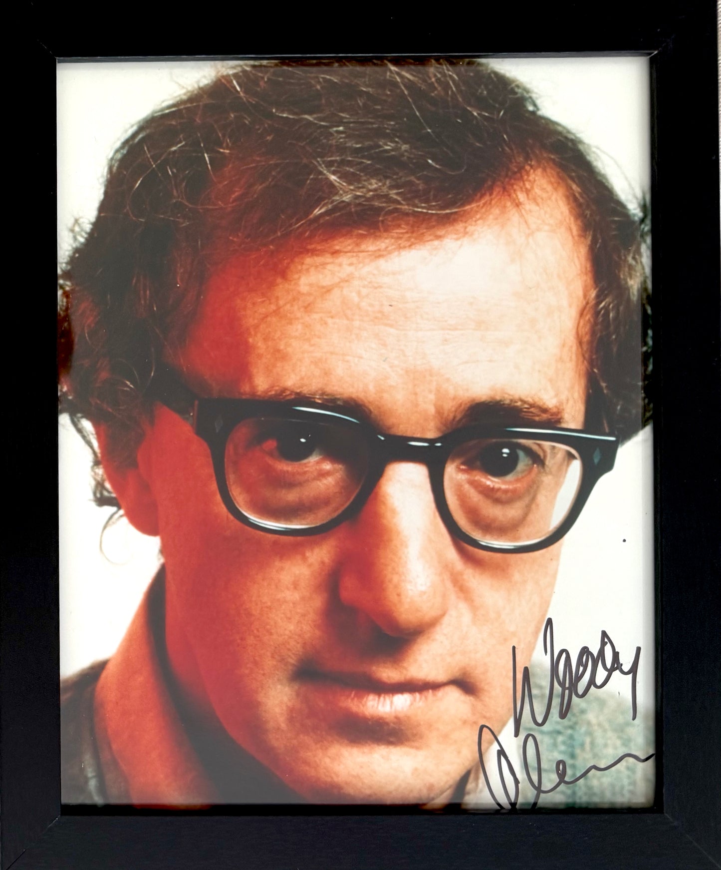 Woody Allen Hand Signed Framed 25cm x 20cm Photo Presentation & COA