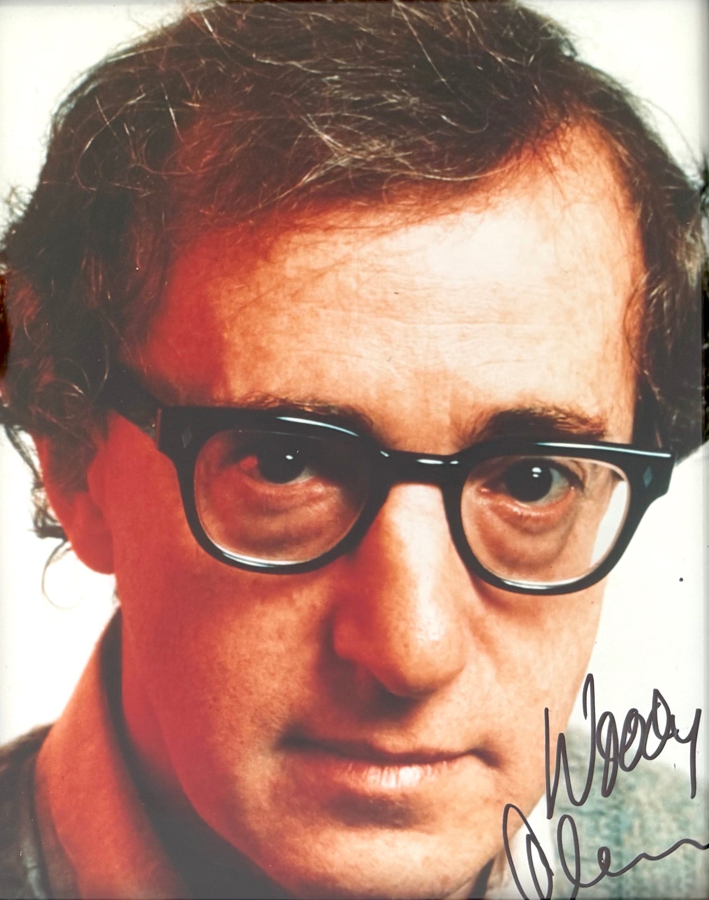 Woody Allen Hand Signed Framed 25cm x 20cm Photo Presentation & COA