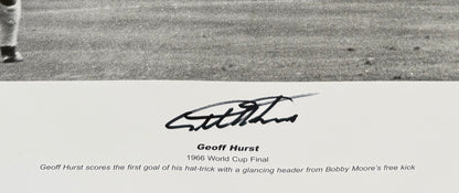 Sir Geoff Hurst Hand Signed Limited Edition Photo & AFTAL COA
