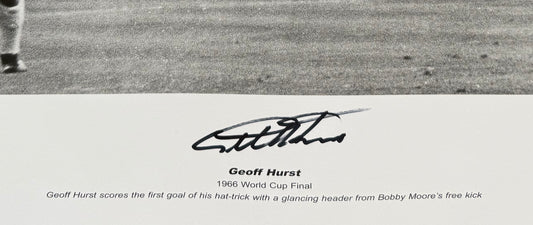 Sir Geoff Hurst Hand Signed Limited Edition Photo & AFTAL COA
