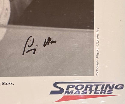 Sir Stirling Moss Hand Signed Limited Edition Print (51/500) With AFTAL COA