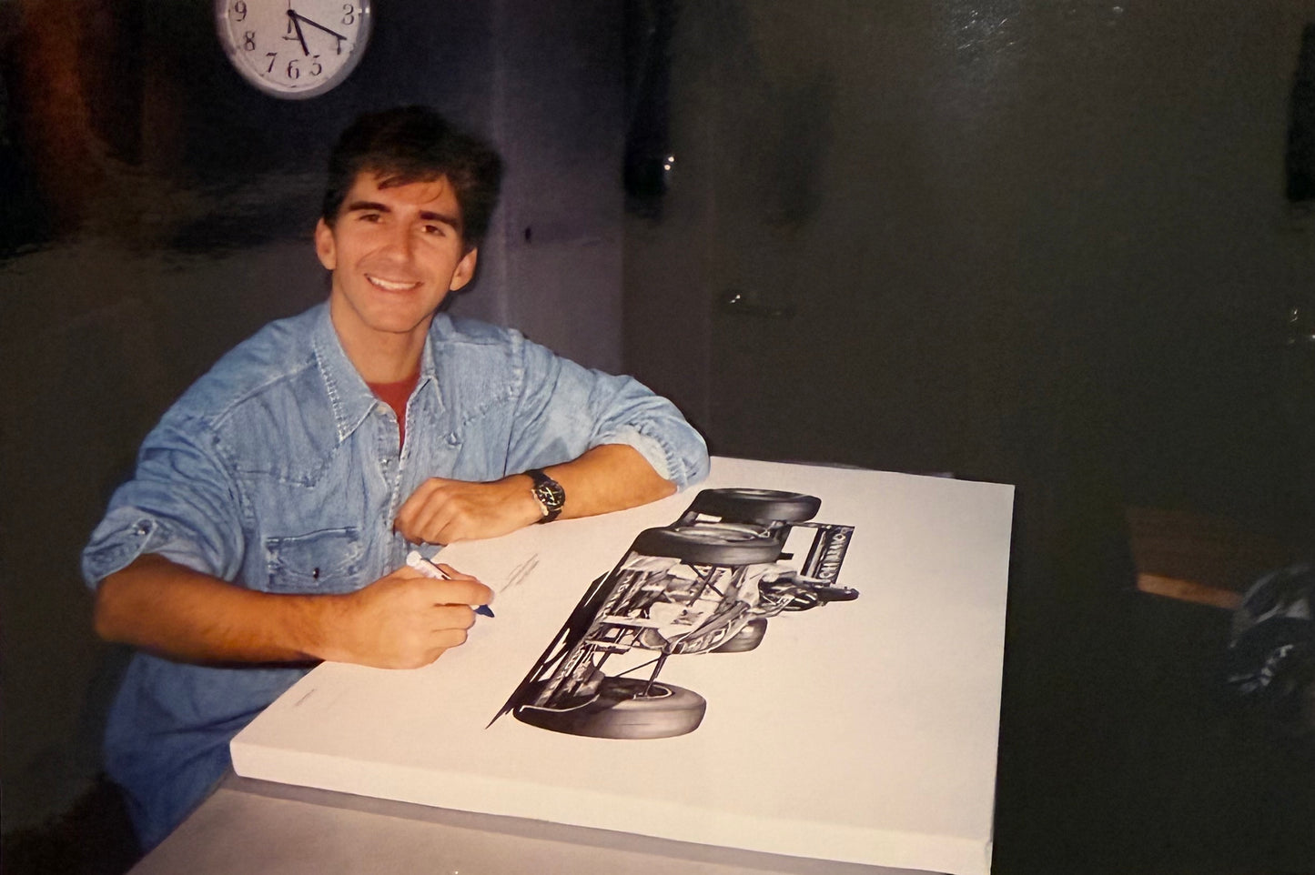 Damon Hill, Hand Signed Limited Edition Alan Stammers Drawing, And COA