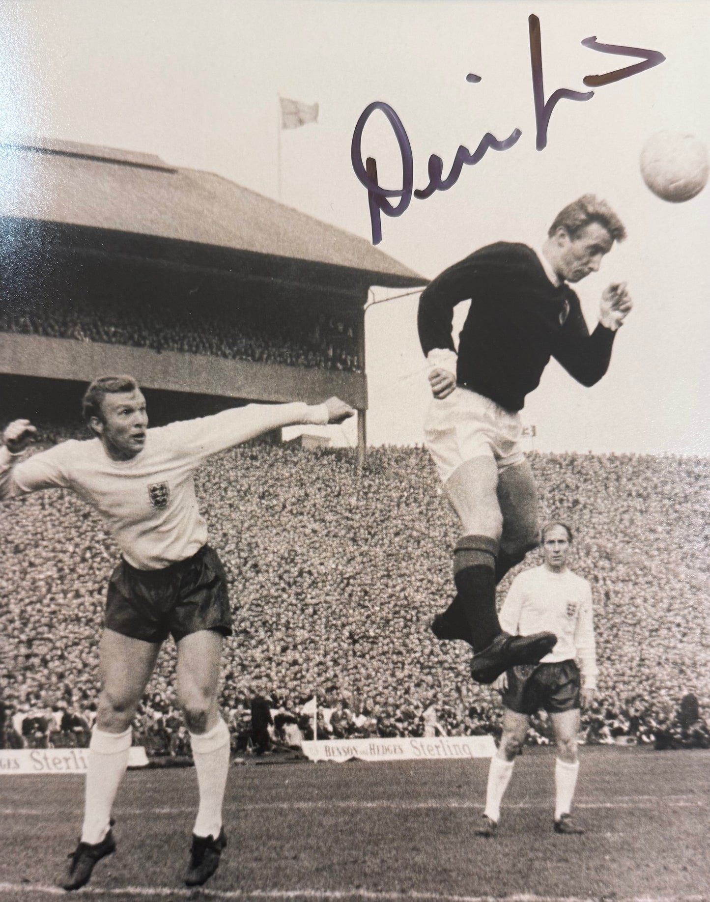 Denis Law, Manchester United, Scotland Legend, Hand Signed Framed Photo & COA