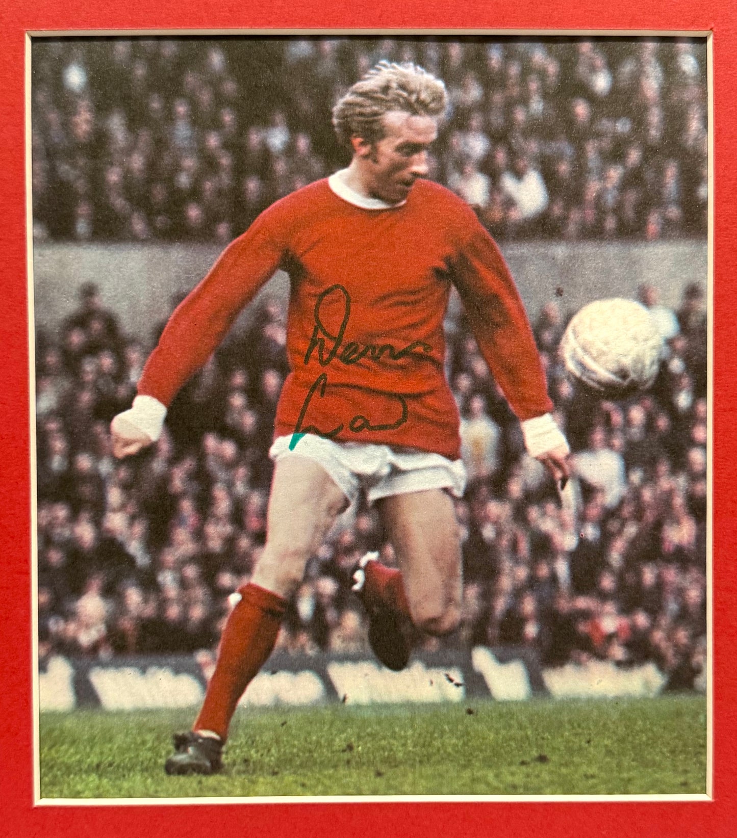 Denis Law, Manchester United, Scotland Legend, Hand Signed Framed Photo & COA