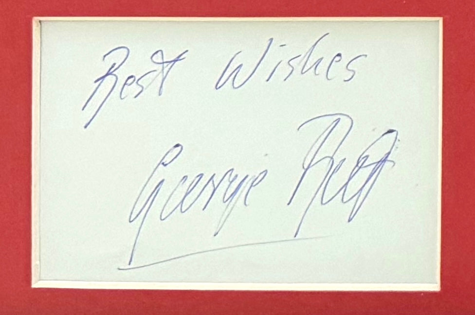 George Best, Manchester United Legend, Stunning Hand Signed Photo Card Presentation & COA