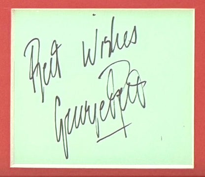 George Best, Manchester United Legend, Stunning Hand Signed Photo Card Presentation & COA