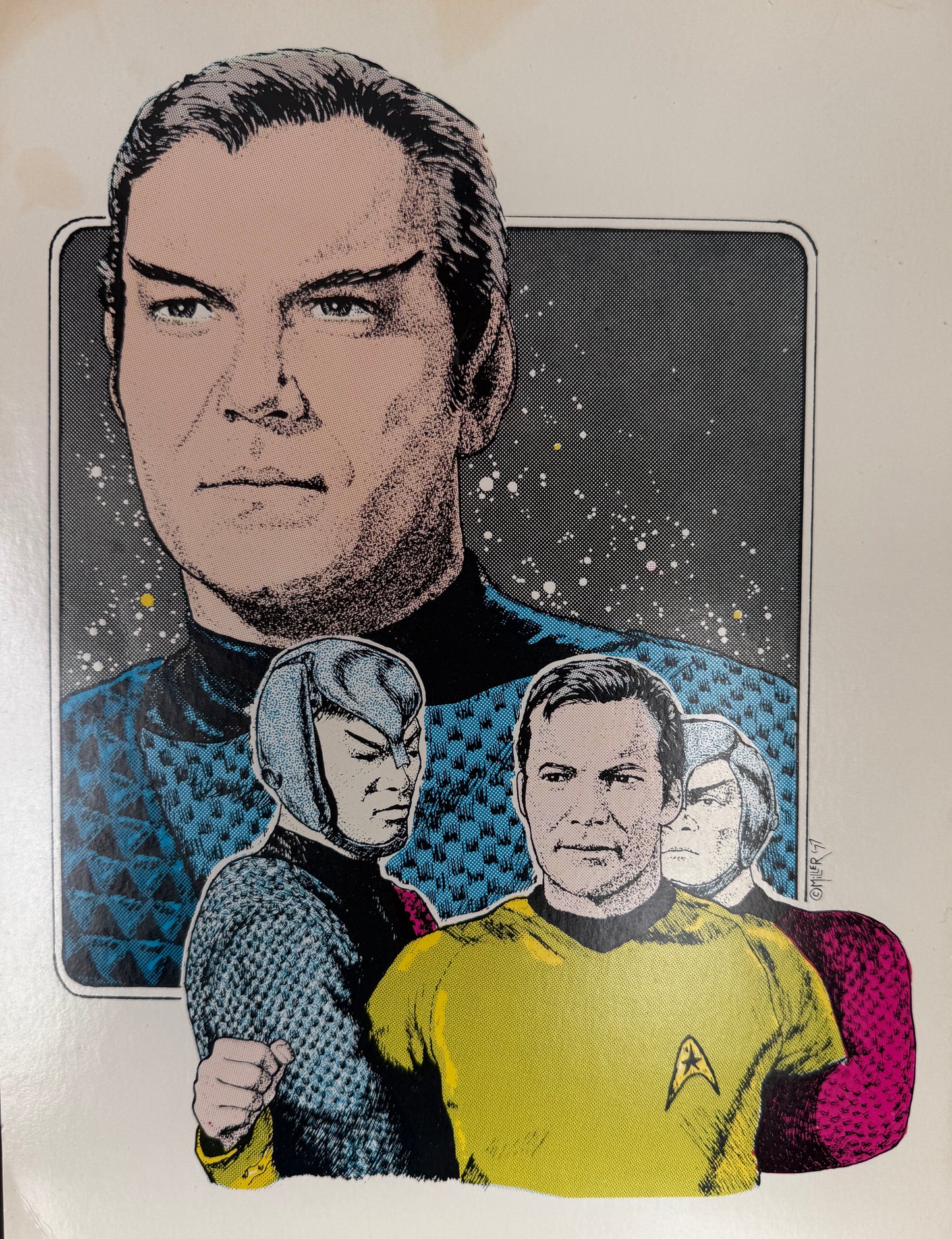 DeForest Kelley, Doctor 'Bones' McCoy, Star Trek Original Series Hand Signed Framed Magazine Cover With COA