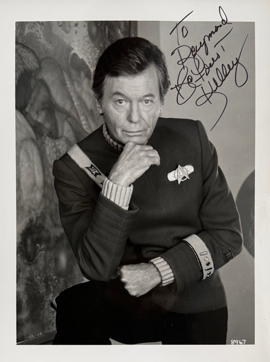 DeForest Kelley, Doctor 'Bones' McCoy, Star Trek Original Series Hand Signed Framed Photo With COA