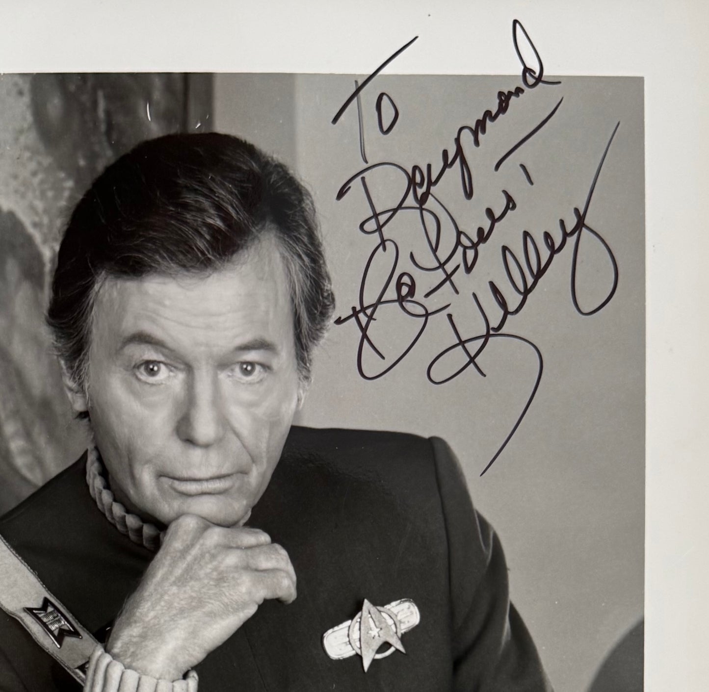 DeForest Kelley, Doctor 'Bones' McCoy, Star Trek Original Series Hand Signed Framed Photo With COA