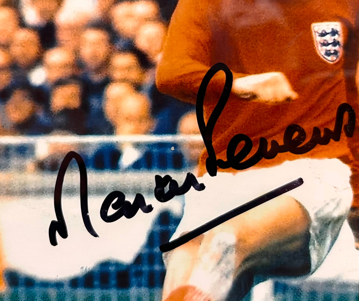 MARTIN PETERS ENGLAND LEGEND HAND SIGNED PHOTO WITH AFTAL COA