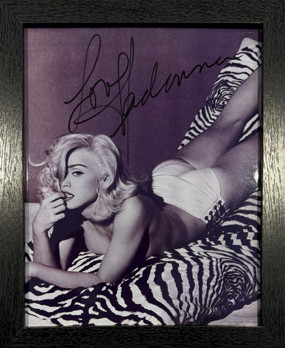 Madonna, Actress, Singer, Cultural Icon, Hand Signed Framed Photo With COA