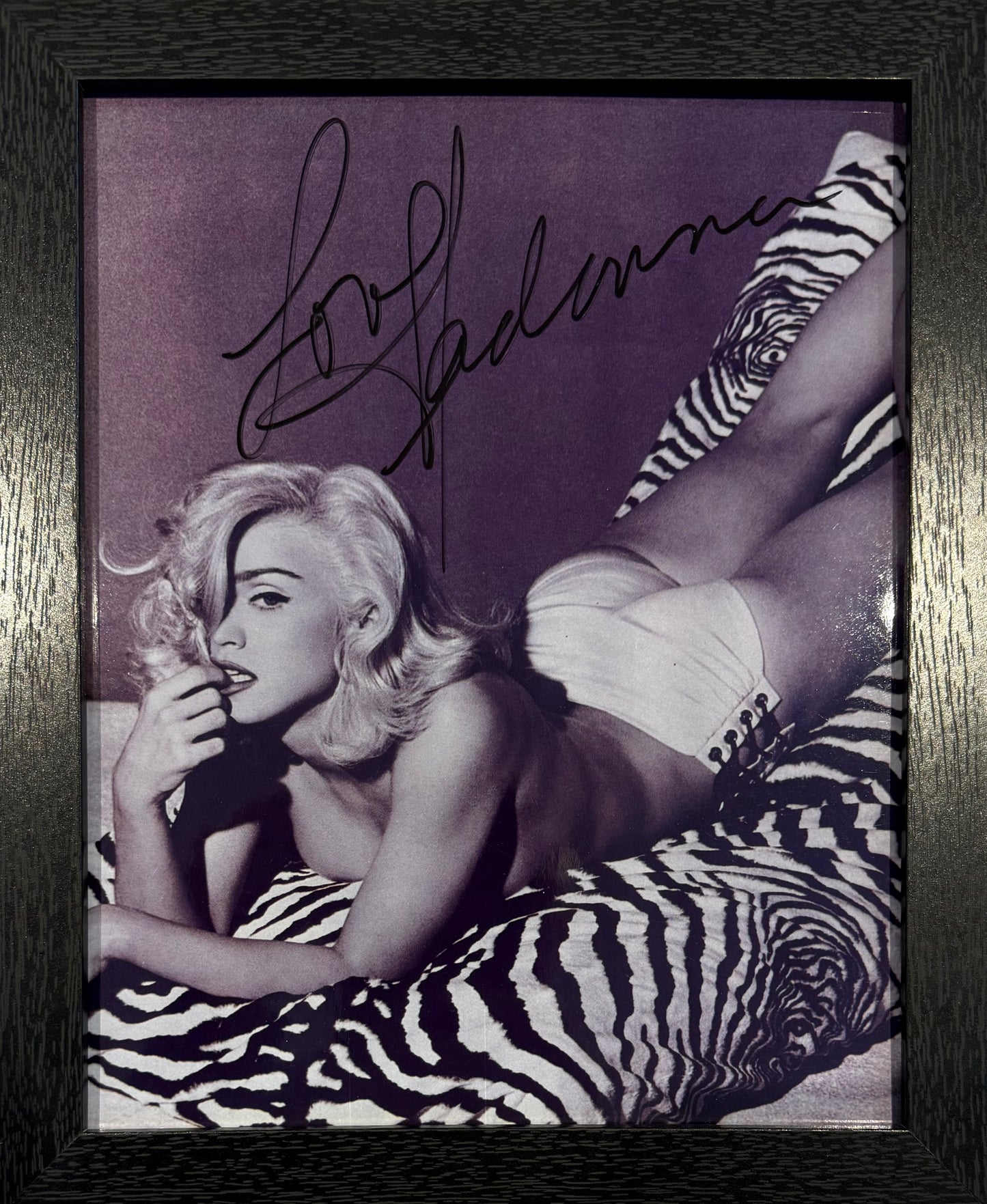 Madonna, Actress, Singer, Cultural Icon, Hand Signed Framed Photo With COA