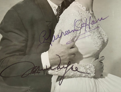 John Wayne, Maureen O'Hara Hand Signed Framed 25cm x 20cm Original 'The Quiet Man' Photo & COA