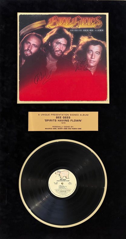 The Bee Gees Full Band Hand Signed Mounted Album Presentation & Our Price COA