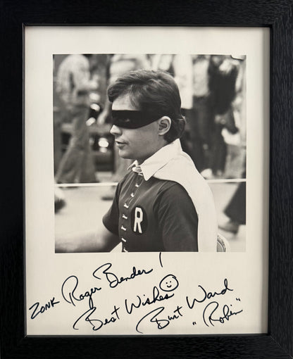 Burt Ward, Guaranteed Hand Signed Mounted, Framed 'Batman' Presentation & COA