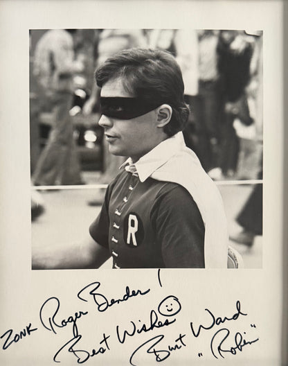 Burt Ward, Guaranteed Hand Signed Mounted, Framed 'Batman' Presentation & COA