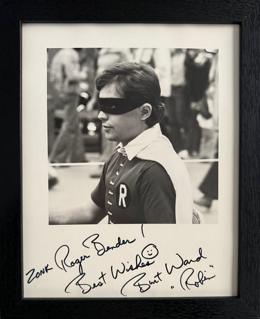 Burt Ward, Guaranteed Hand Signed Mounted, Framed 'Batman' Presentation & COA