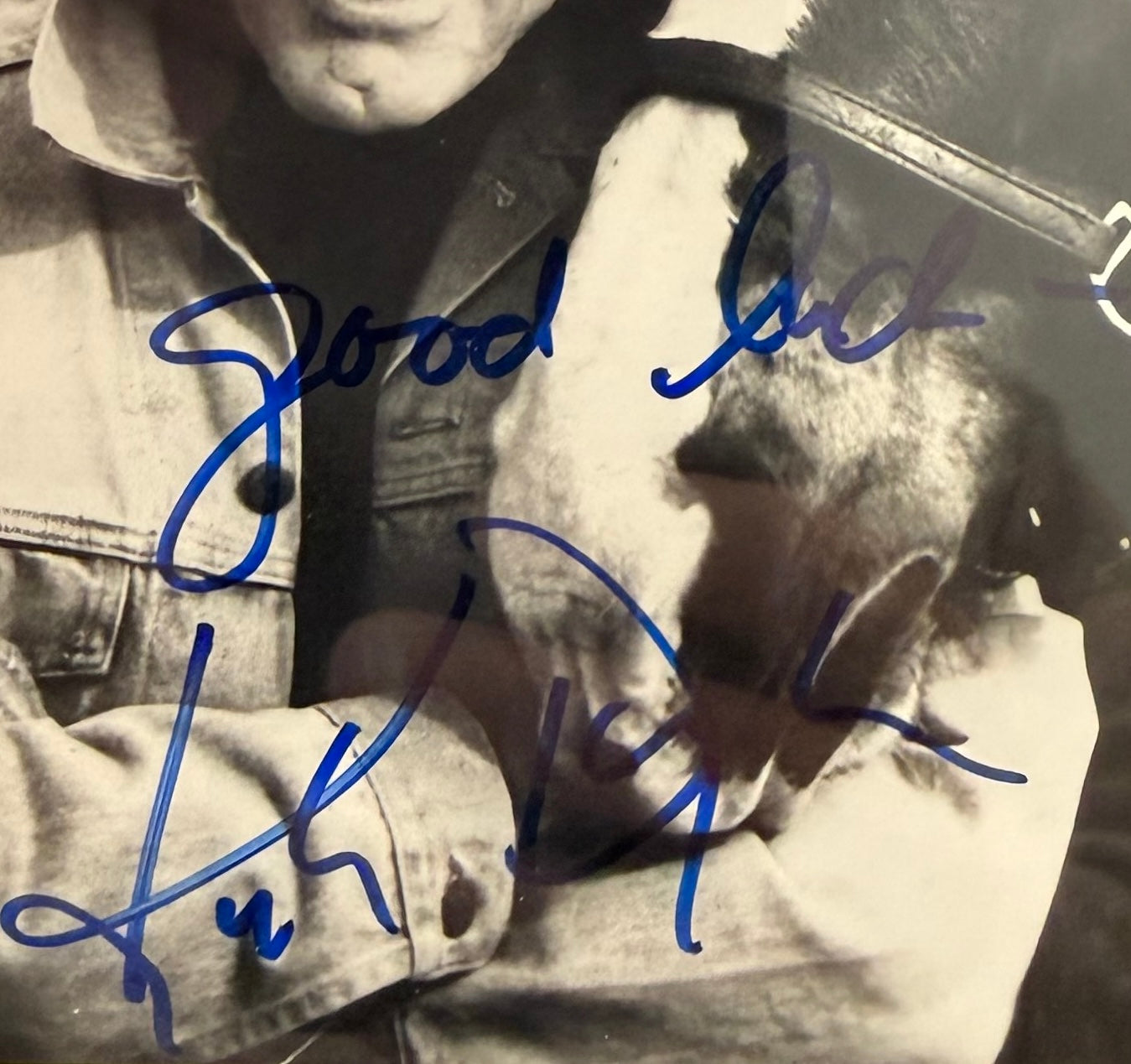 Kirk Douglas Hand Signed Framed Publicity Photocard & COA