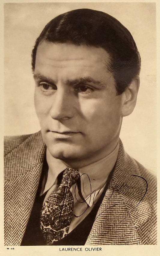 Laurence Olivier, Famous English Actor, Hand Signed Photo With COA