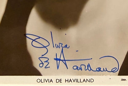 Olivia De Havilland, Gone With The Wind Actress, Hand Signed Framed Photo & COA