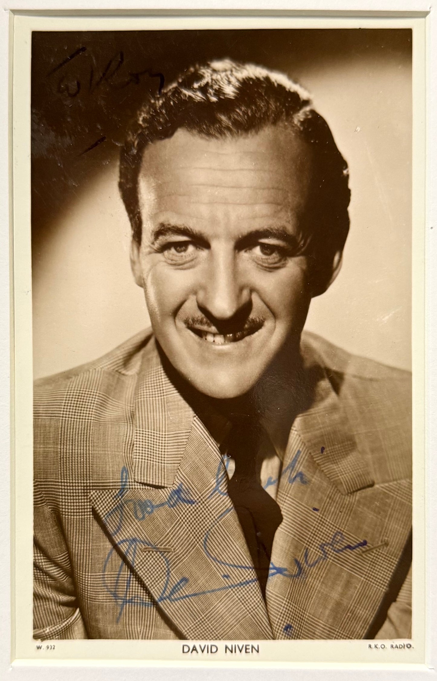 David Niven, Hand Signed Original Publicity Photo & COA