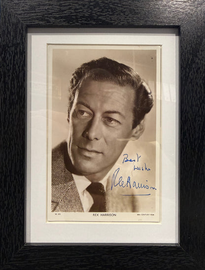 Rex Harrison, Hand Signed Original Publicity Photo & COA