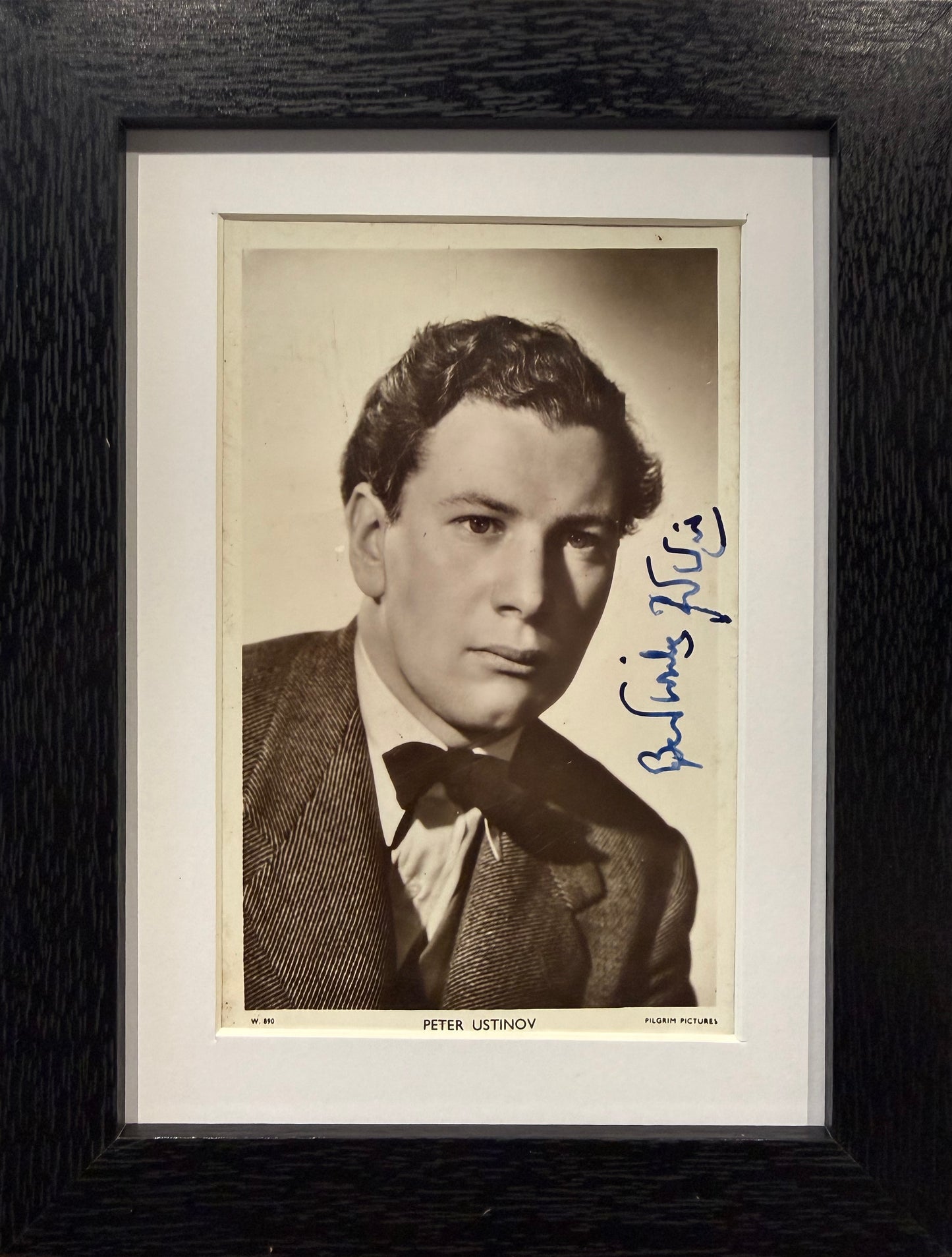 Peter Ustinov Guaranteed, Hand Signed, Photo Presentation With COA