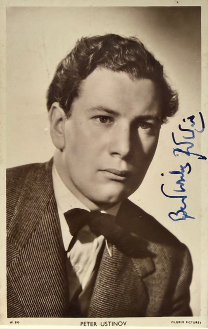 Peter Ustinov Guaranteed, Hand Signed, Photo Presentation With COA