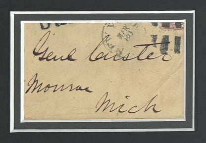 General George Armstrong Custer, Hand Signed Envelope Presentation & COA