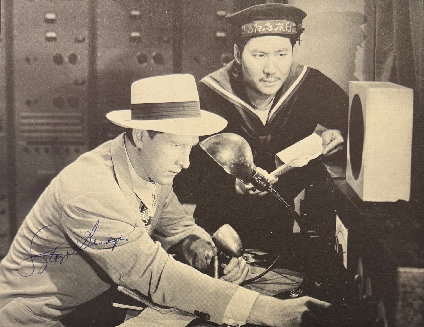 Lloyd Bridges, American Actor, Hand Signed Framed, Mounted Original Magazine Page & COA