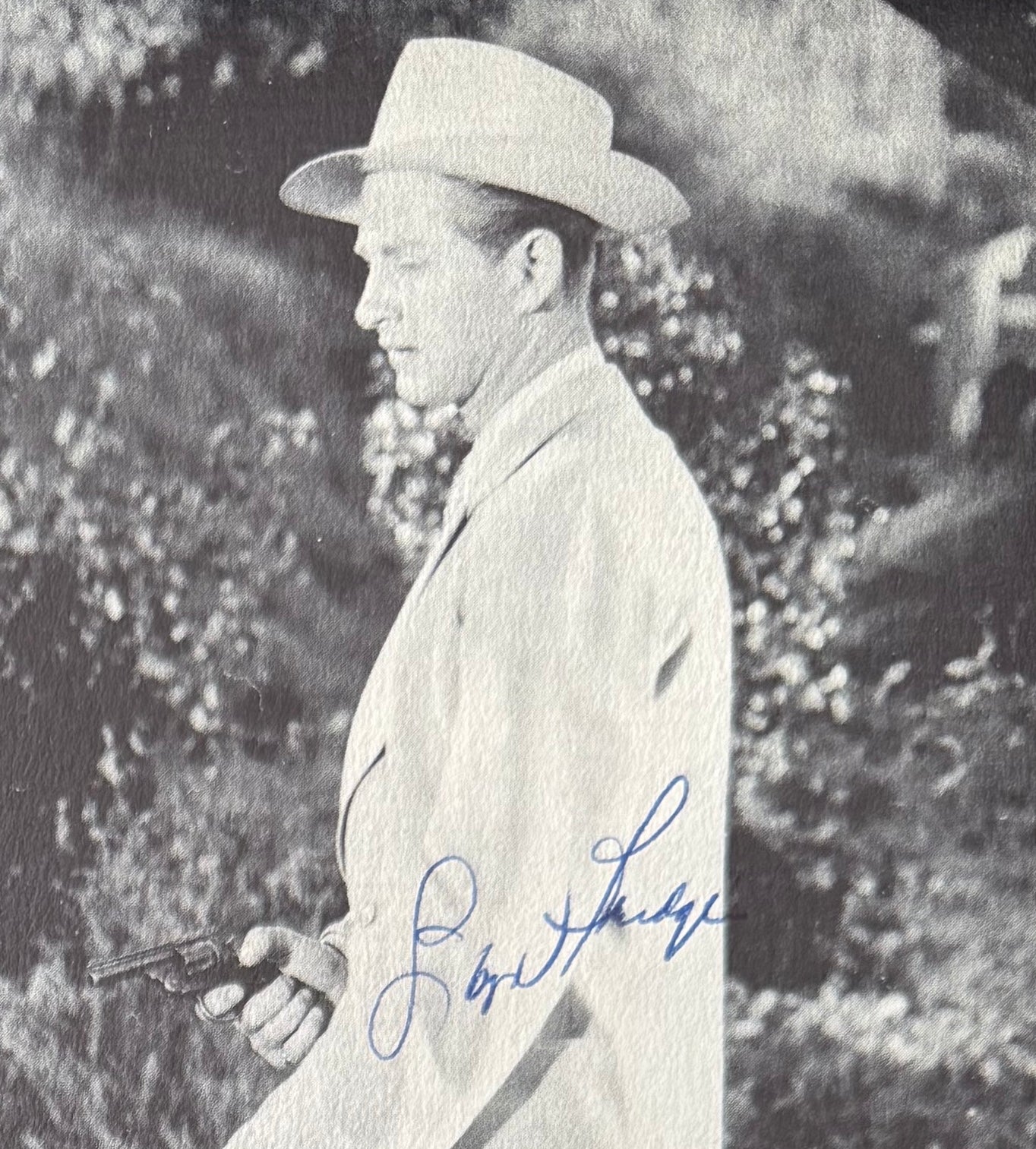 Lloyd Bridges, American Actor, Hand Signed Framed, Mounted Original Magazine Page & COA