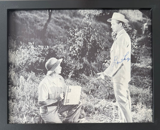 Lloyd Bridges, American Actor, Hand Signed Framed, Mounted Original Magazine Page & COA