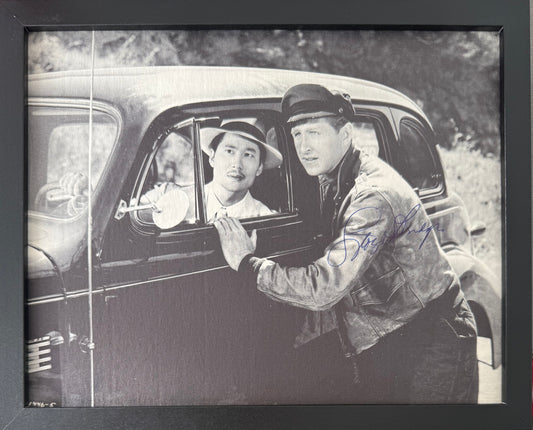 Lloyd Bridges, American Actor, Hand Signed Framed, Mounted Original Magazine Page & COA