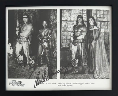 Arnold Schwarzenegger, Actor, Hand Signed Framed, Mounted Original Photo & COA