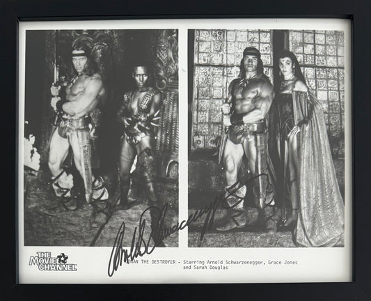 Arnold Schwarzenegger, Actor, Hand Signed Framed, Mounted Original Photo & COA
