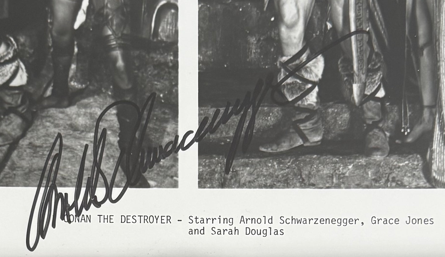 Arnold Schwarzenegger, Actor, Hand Signed Framed, Mounted Original Photo & COA