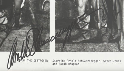 Arnold Schwarzenegger, Actor, Hand Signed Framed, Mounted Original Photo & COA