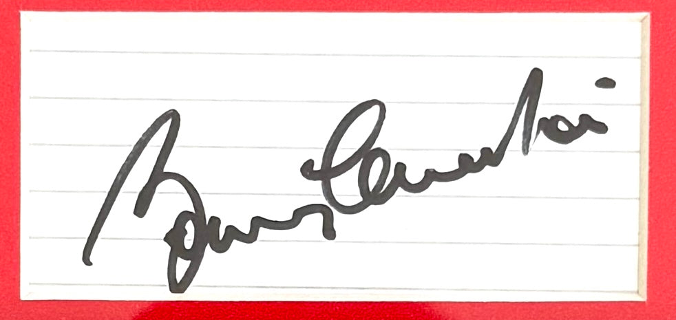 Sir Bobby Charlton, Manchester United Legend, Hand Signed Mounted Card Presentation & COA