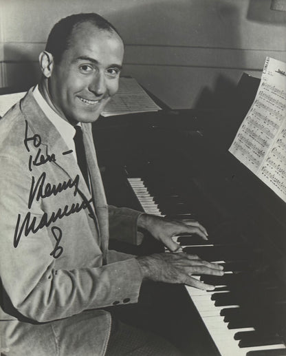 Henry Mancini, Film Composer, Hand Signed Framed 25cm x 20cm Photo Presentation & COA