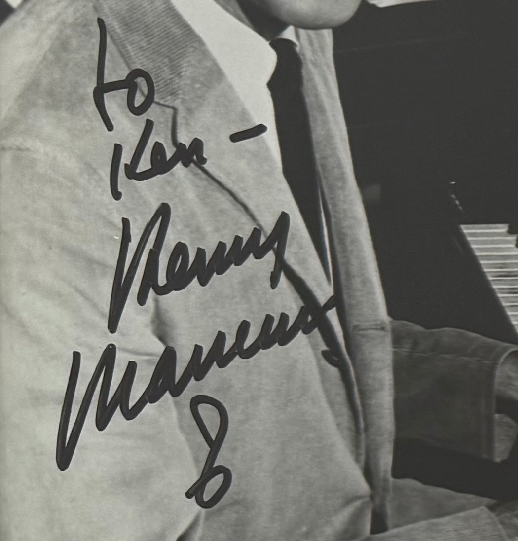 Henry Mancini, Film Composer, Hand Signed Framed 25cm x 20cm Photo Presentation & COA