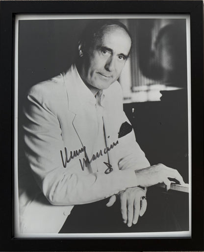 Henry Mancini, Film Composer, Hand Signed Framed 25cm x 20cm Photo Presentation & COA