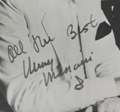 Henry Mancini, Film Composer, Hand Signed Framed 25cm x 20cm Photo Presentation & COA