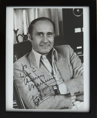 Henry Mancini, Film Composer, Hand Signed Framed 25cm x 20cm Photo Presentation & COA