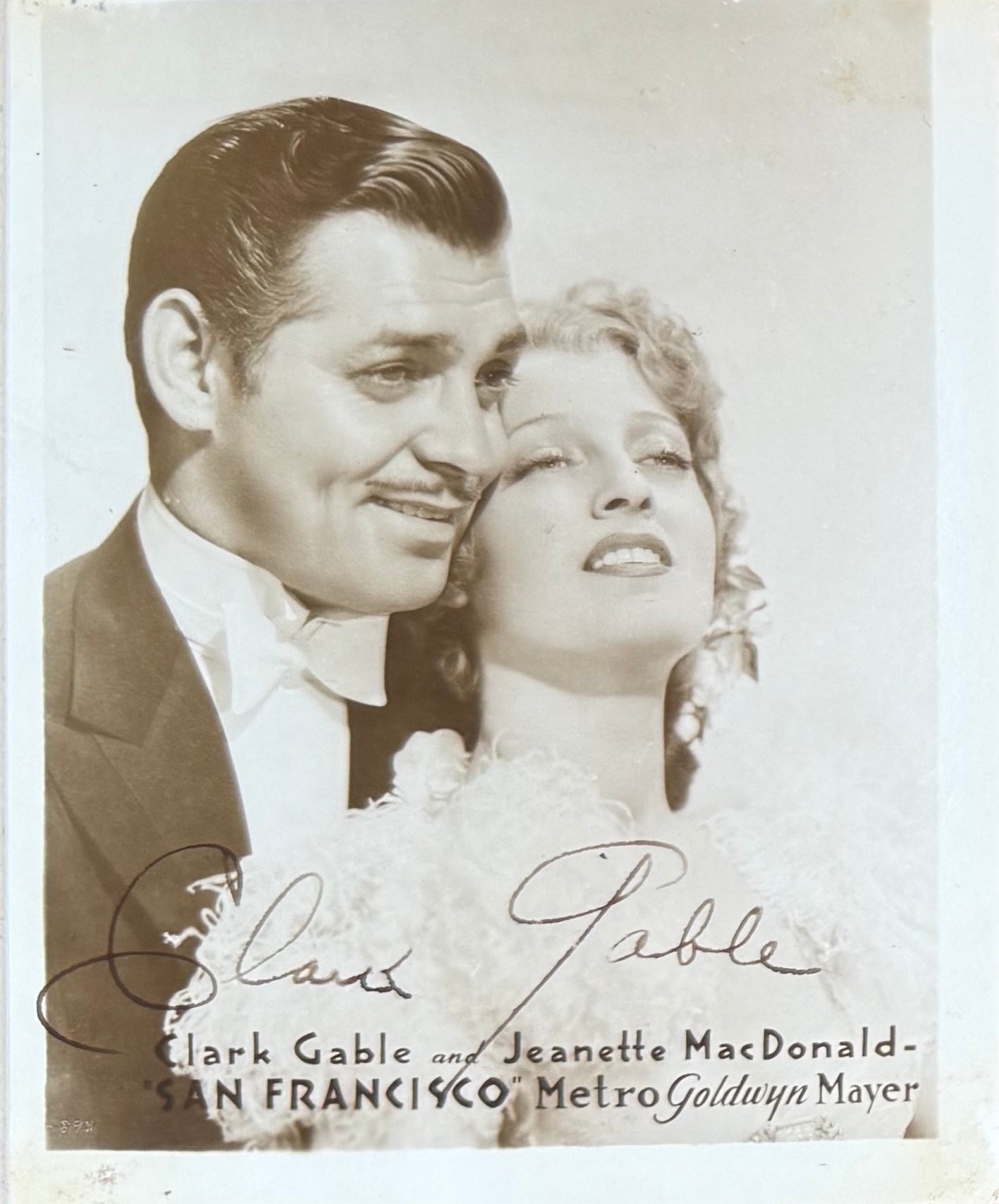 Clark Gable Framed Guaranteed Hand Signed Original Photo Presentation With COA