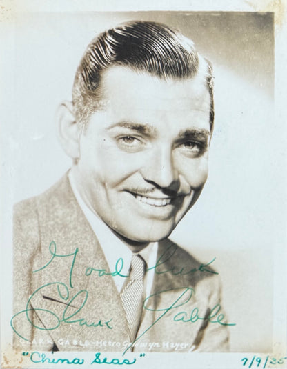 Clark Gable Framed Guaranteed Hand Signed Original Photo Presentation With COA