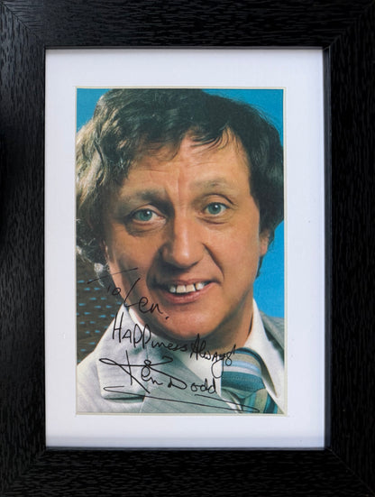 Ken Dodd, Hand Signed Framed Publicity Photo & COA