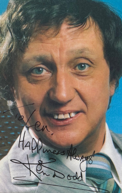 Ken Dodd, Hand Signed Framed Publicity Photo & COA