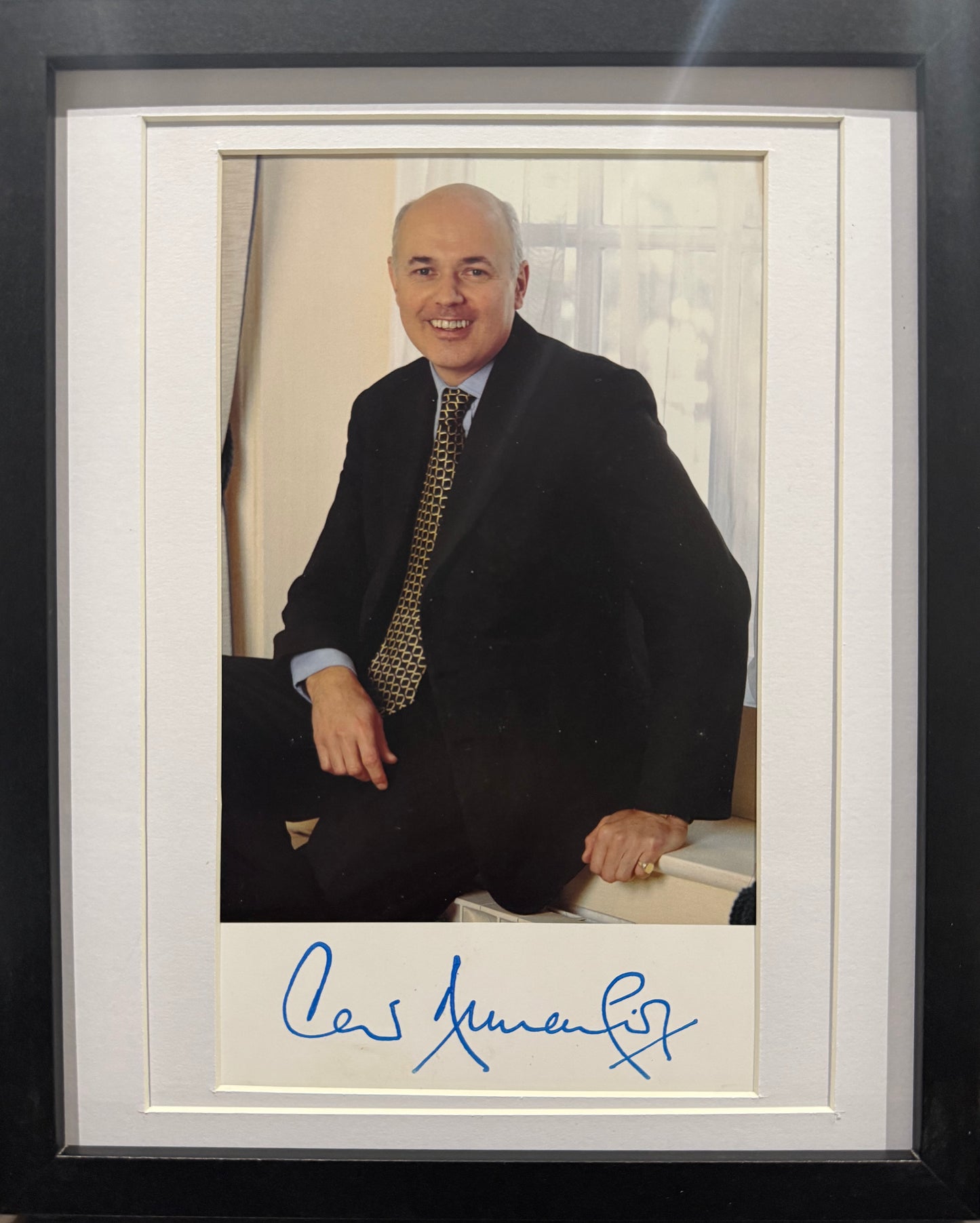 Iain Duncan Smith, Former British Minister, Hand Signed Photo With COA