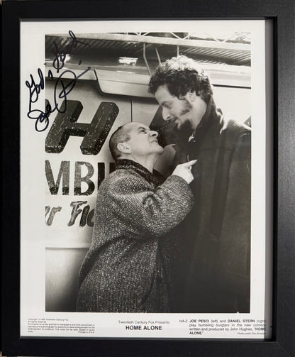 Joe Pesci, Hand Signed Framed 'Home Alone' Film Photo With COA